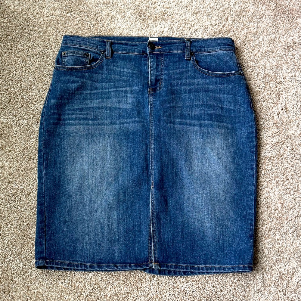 Denim Midi Skirt Size 12